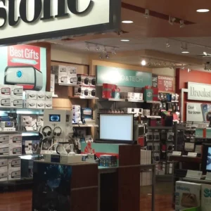 Electronics store with a variety of products.