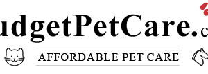Budget PetCare website logo with tagline.