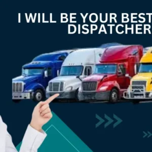 Woman with headset, truck dispatcher