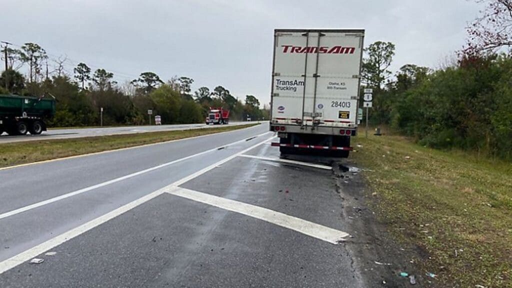 Truck Parked on side of road